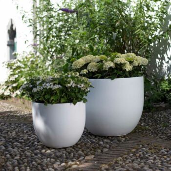 SANDSTONE planter matt white | 3 sizes