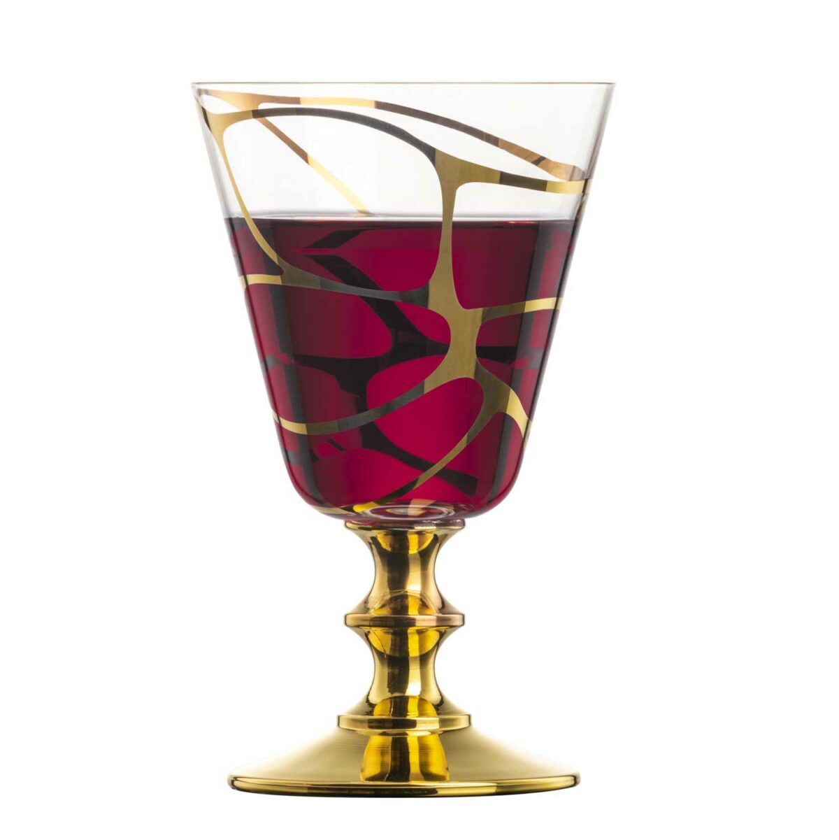 STARGATE 2 red wine crystal glasses