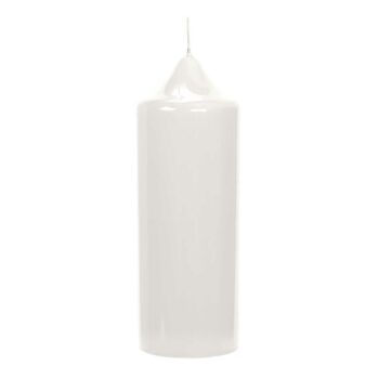 TITANIUM candles white lacquered 20 cm | 4 cm (12 pieces)