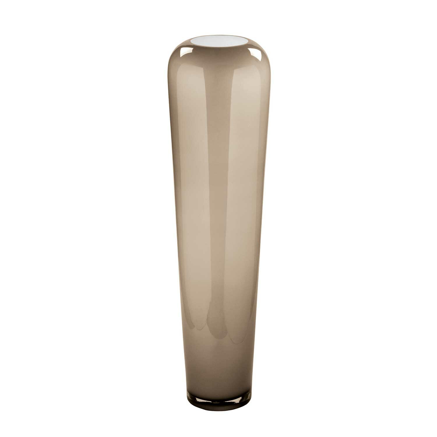 TUTZI glass vase greige/opas Hight 90 cm