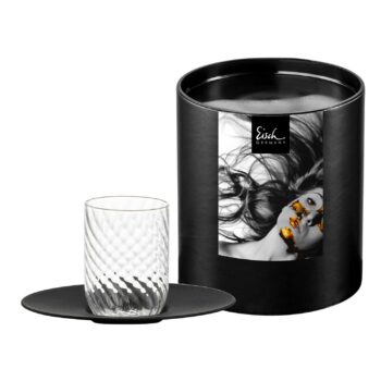 TWIST espresso glass black