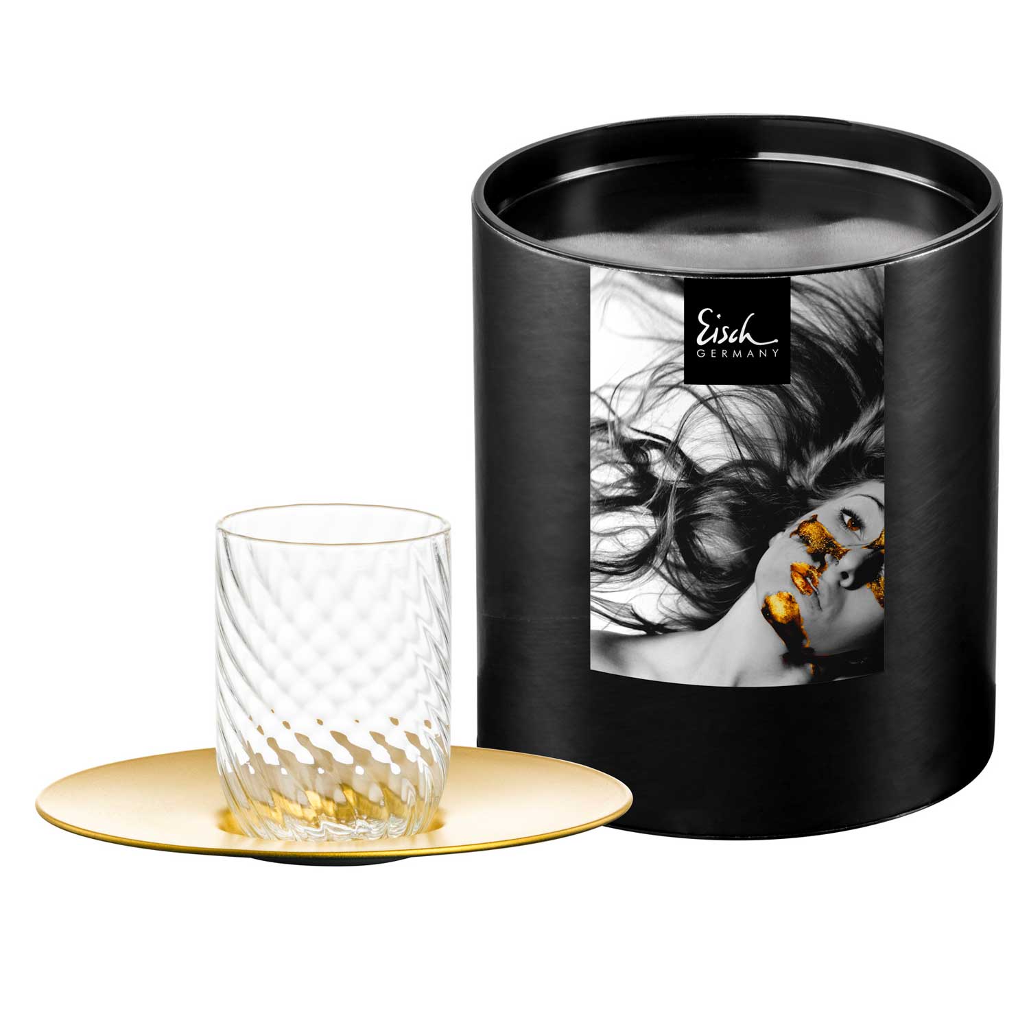 TWIST espresso glass gold 1 TWIST espresso glass gold