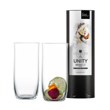 UNITY 2 long drink crystal glasses