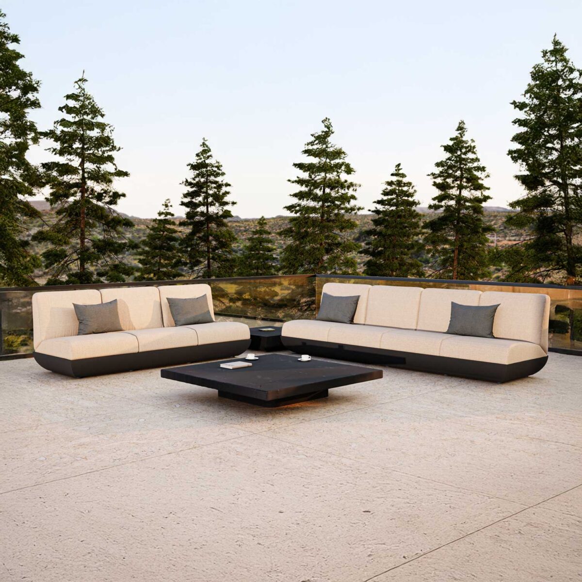 NORDIC coffee table with Ardósia texture