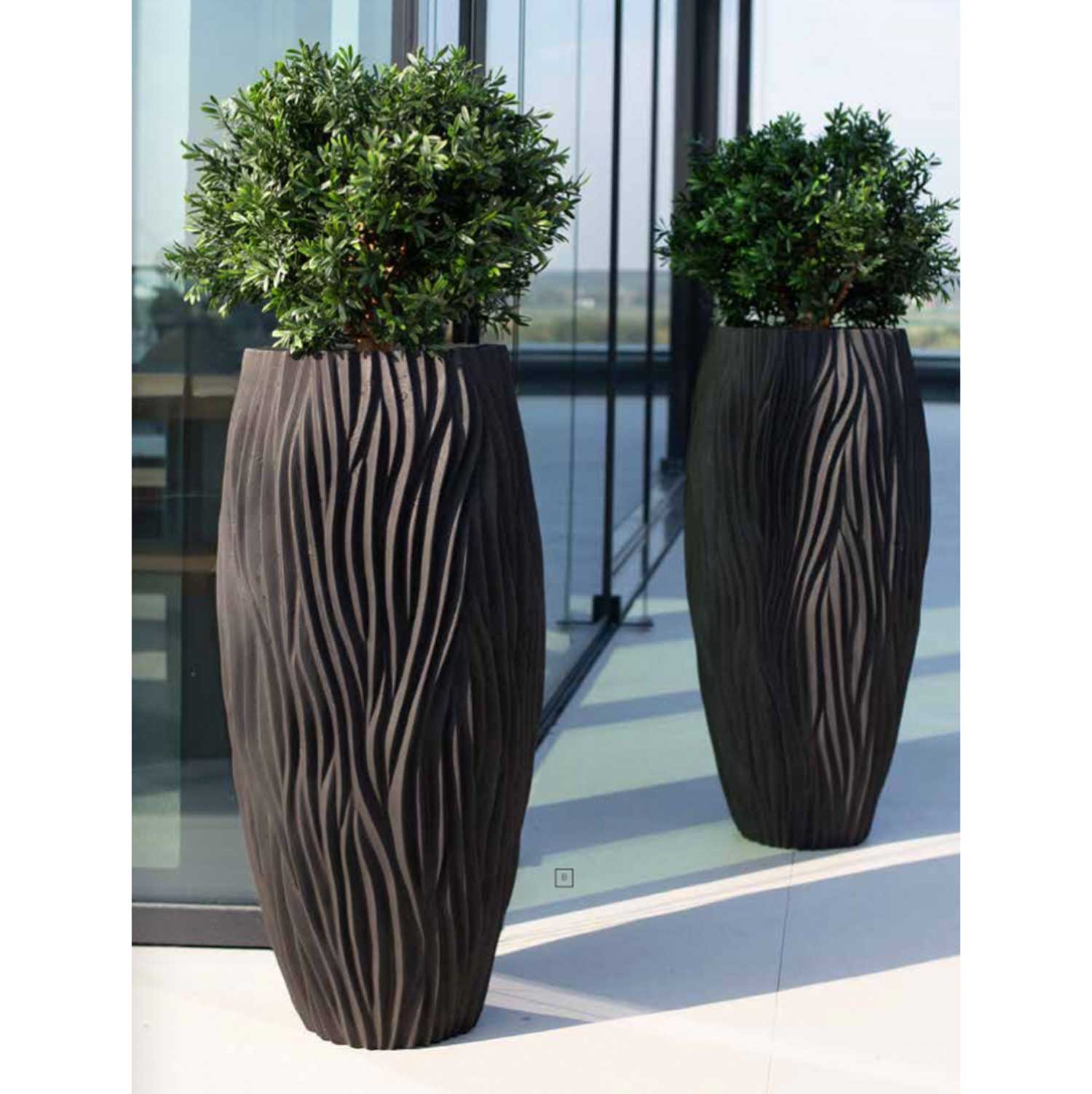 WAVE Bodenvase schwarz DESSAIVE Selected